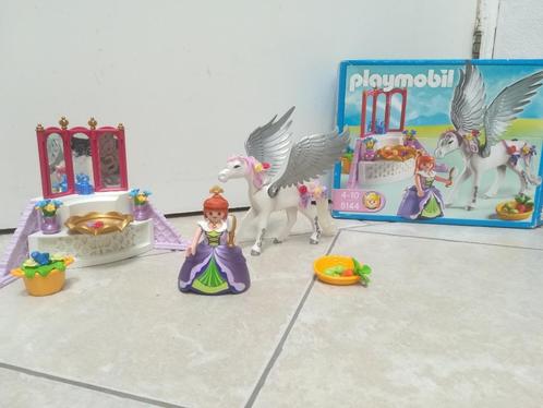 Playmobil – Cheval ailé et coiffeuse de princesse - 5144, Kinderen en Baby's, Speelgoed | Playmobil, Zo goed als nieuw, Complete set