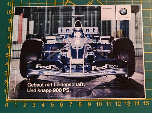 Sticker Williams F1 BMW 2002, Verzamelen, Stickers, Zo goed als nieuw, Ophalen of Verzenden