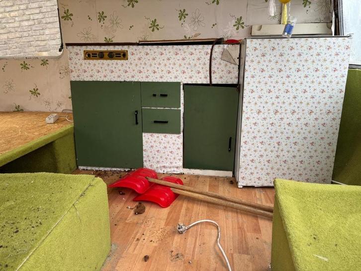 Kip caravan opknapper, Caravans en Kamperen, Caravans, Particulier, tot en met 2, 500 - 750 kg, Overige merken, tot 4 meter, Ophalen