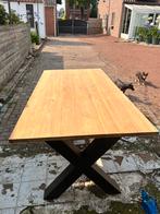 Teake tafel, Huis en Inrichting, Tafels | Eettafels, Ophalen, Gebruikt, Teakhout, 50 tot 100 cm