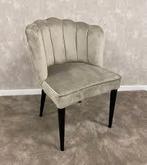 Eettafel mangohout 220 bij1m + 6 stoelen taupe, Ophalen of Verzenden, Zo goed als nieuw