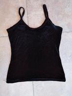 Feestelijk velvet topje mt Large, Kleding | Dames, Topjes, Zwart, Maat 42/44 (L), Ophalen of Verzenden, Zo goed als nieuw