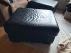 2x zwart poefs / zitbank / voetbank- 72cm op 62cm, Enlèvement, Utilisé