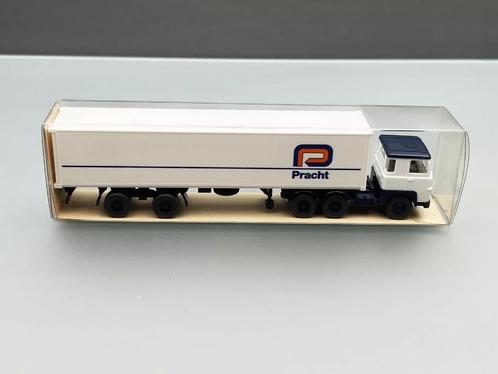 1:87 Wiking 520 Scania 111 Container truck 'PRACHT', Hobby en Vrije tijd, Modelauto's | 1:87, Zo goed als nieuw, Bus of Vrachtwagen