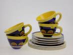 Koffieservies zonnebloem  12 delig, Huis en Inrichting, Keuken | Servies, Ophalen of Verzenden, Nieuw, Bord(en)