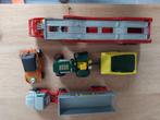 4 matchboxen : autovervoer-tractor- camion asfalt, Ophalen, Gebruikt, Overige typen