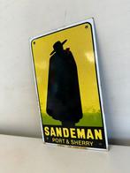 SANDEMAN emaille reclamebord, Ophalen of Verzenden, Gebruikt, Reclamebord