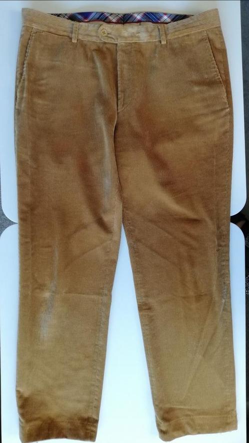 British house lichtbruine ribfluwelen herenstretchbroek 56, Kleding | Heren, Broeken en Pantalons, Gedragen, Ophalen of Verzenden