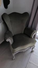 Lot de 2 fauteuils - style crapaud - vert sauge, Ophalen, Gebruikt, Crapaud, 75 tot 100 cm