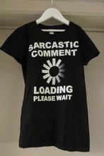 T-shirt "Sarcastic Comment Loading", maat XS, Zwart, Ophalen of Verzenden, Korte mouw, Maat 34 (XS) of kleiner