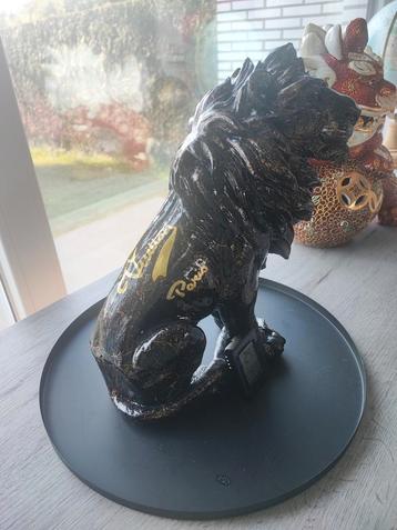 Statue de lion de l'artiste Richard Orlinski neuve avec cert, Enlèvement ou Envoi