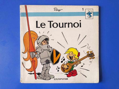 1975 La flûte à six schtroumpfs - album 1 Le tournoi - Peyo, Boeken, Stripverhalen, Gelezen, Eén stripboek, Ophalen of Verzenden