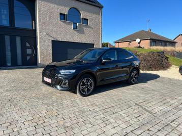 Audi Q5 Sportback TFSI e S line 50 e Quattro - 220kW (299Cv), Auto's, Automaat, 4 cilinders, USB, Zwart