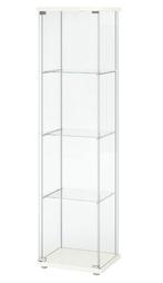 Ikea Detolf witte glazen vitrinekast, Huis en Inrichting, Ophalen, Minder dan 50 cm, Met deur(en), Moderne minimaliste