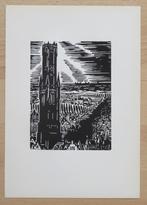 Houtsnede van Frans Masereel: BRUGGE: het Belfort, Verzenden
