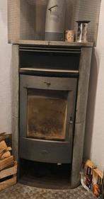 Houtgestookte Speksteenkachel, Huis en Inrichting, Ophalen, Houtkachel, Zo goed als nieuw, Vrijstaand