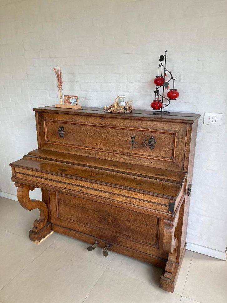 mooie Henri Herz piano, Muziek en Instrumenten, Piano's, Gebruikt, Piano, Bruin, Ophalen