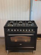 Luxe Boretti fornuis 6 pits – nostalgisch 90 cm, antraciet, Electroménager, Cuisinières, Enlèvement, Gril