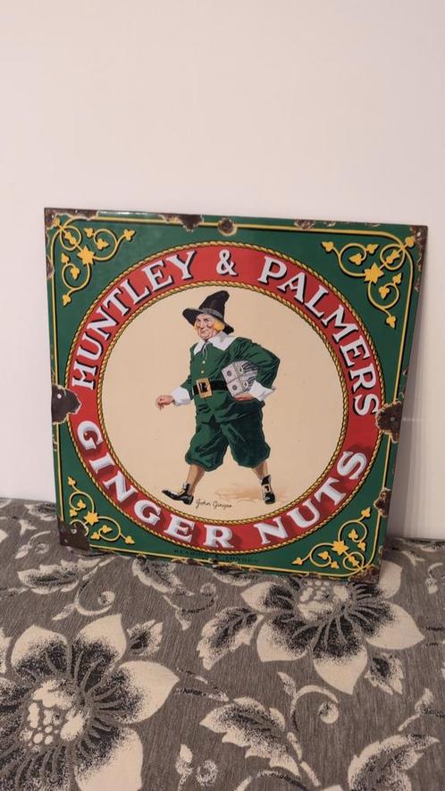 Vintage Huntley & Palmers Ginger Nuts Emaille Bord – Antiek, Antiek en Kunst, Antiek | Email, Ophalen