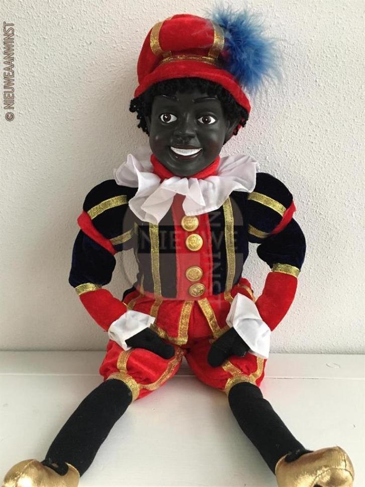 Authentieke V&D etalage zwarte Piet pop - 60cm, rood/blauw, Divers, Saint-Nicolas, Envoi