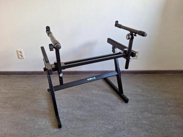 Support double Quicklok Z-726, Enlèvement, Comme neuf, Pied pour instrument, Clavier ou Synthétiseur