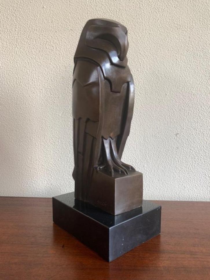 Bronzen Beeld Havik Vogel Art Deco naar Altorf Gesigneerd, Antiek en Kunst, Kunst | Beelden en Houtsnijwerken, Ophalen of Verzenden