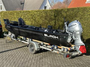 Nieuw 2025, HDPE visboot 500 PRO 50 PK 70+KM/H! beschikbaar voor biedingen