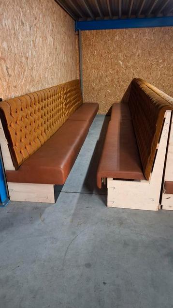 7 horeca wand banken ZGAN 2,60 chesterfield vintage velours! beschikbaar voor biedingen