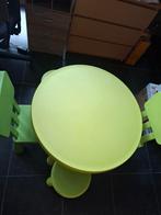 Ikea Mammut ronde tafel met 2 krukjes en 2 stoelen, Ophalen, Zo goed als nieuw, Stoel(en)