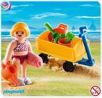 Playmobil meisje met bolderwagen 4755, Ophalen, Gebruikt, Complete set