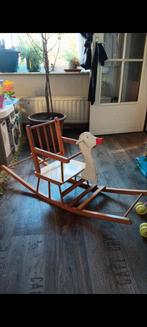 Vintage hobbel eend hout, Kinderen en Baby's, Speelgoed | Houten speelgoed, Ophalen