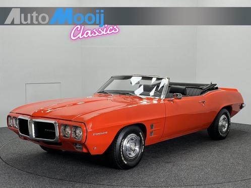 Pontiac Firebird Cabriolet/ 350 Cu 5,7 V8 / Automaat / Muscl, Auto's, Pontiac, Bedrijf, Firebird, Lederen bekleding, Lichtmetalen velgen