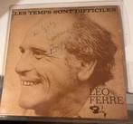 Leo Ferre gesigneerde EP singel les temps difficiles, Cd's en Dvd's, Ophalen of Verzenden, Gebruikt, EP