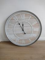 Grande horloge murale en bois 80 cm, Enlèvement, Comme neuf, Analogique, Horloge murale