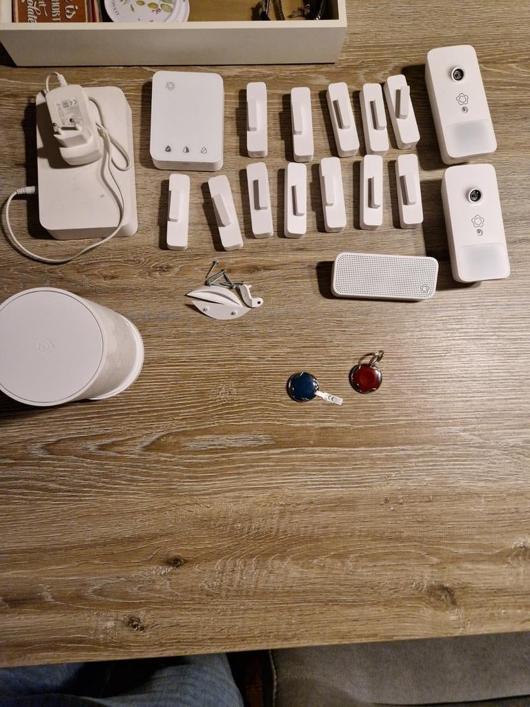 Alarm systeem, 2 sets compleet, Bricolage & Construction, Systèmes d'alarme, Comme neuf, Autres types, Sans fil, Télécommande