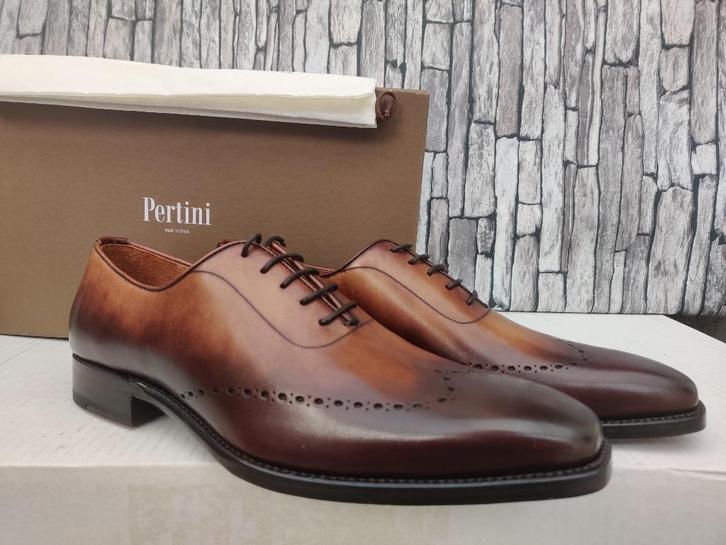 Nieuwe Pertini schoenen voor mannen - Bruin - Maat 41 (7), Vêtements | Hommes, Chaussures, Neuf, Chaussures à lacets, Brun, Enlèvement ou Envoi
