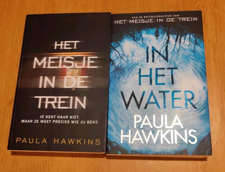 Paula Hawkins - Het Meisje in de trein/In het water, Boeken, Thrillers, Gelezen, België, Ophalen of Verzenden