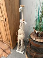 Twee mooie houten giraffen   80cm en  100cm hoog, Ophalen of Verzenden, Zo goed als nieuw