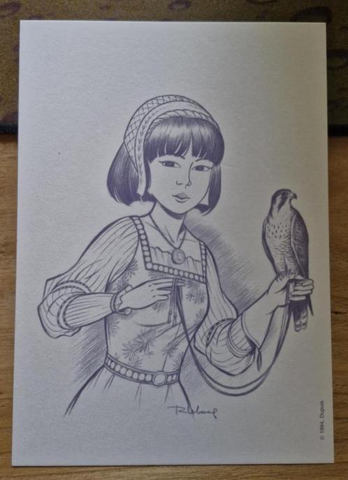 Yoko Tsuno ex libris etc..., Verzamelen, Stripfiguren, Ophalen of Verzenden