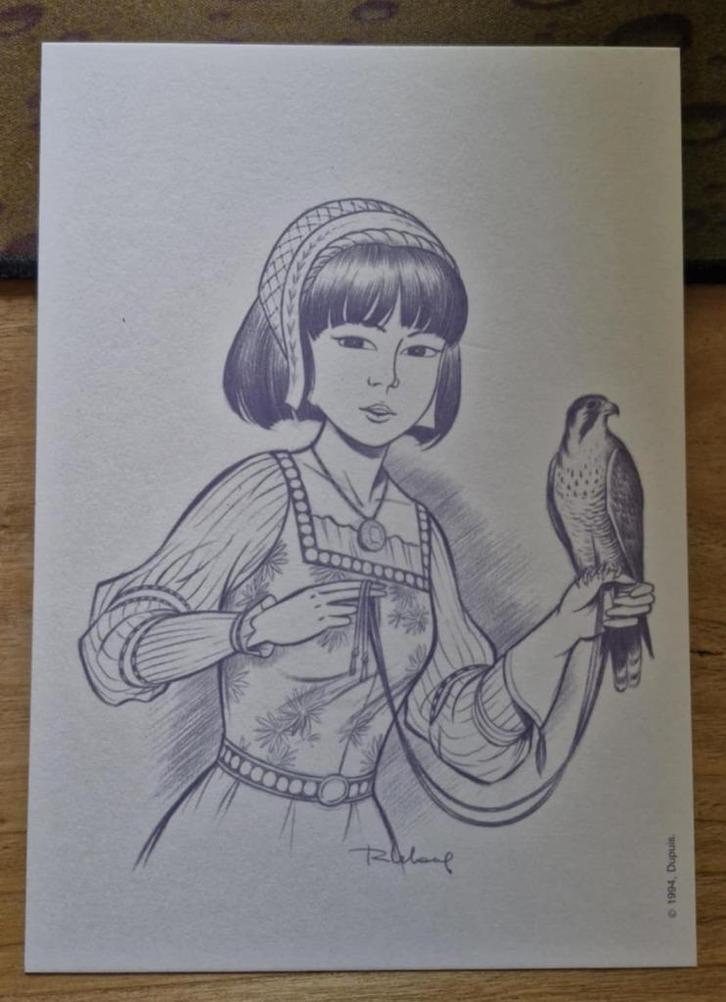 Yoko Tsuno ex libris etc..., Verzamelen, Stripfiguren, Ophalen of Verzenden