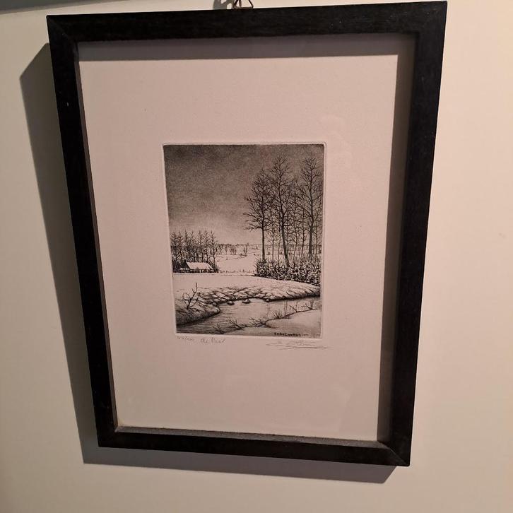 Ets van Emiel De Cooman (44/100), Antiek en Kunst, Kunst | Etsen en Gravures, Ophalen of Verzenden