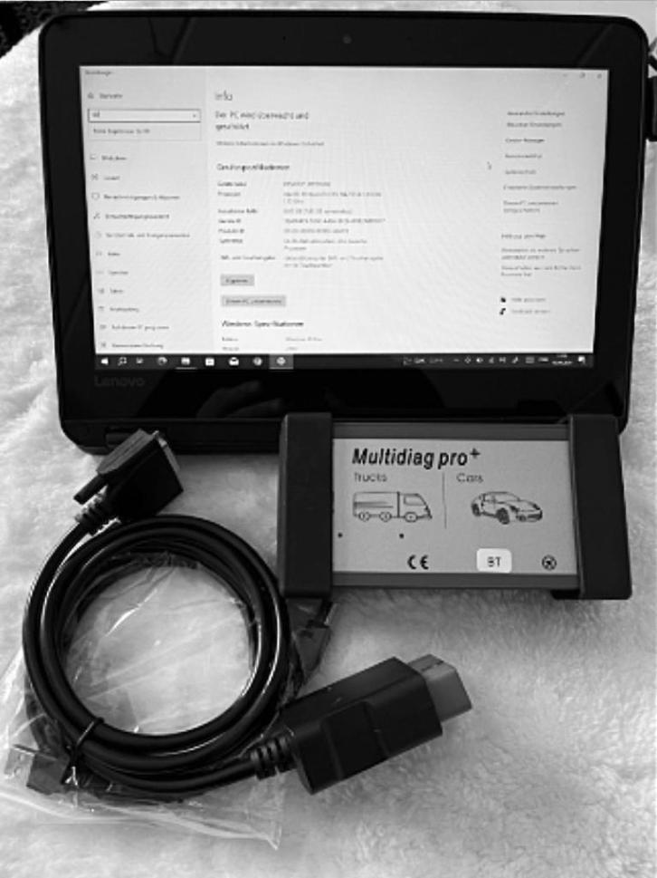 Diagnoseapparaat met Laptop/Tablet voor Cars en Trucks, Auto diversen, Auto-accessoires, Zo goed als nieuw, Ophalen of Verzenden