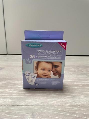 Lansinoh Moedermelk Bewaarzakjes (25 stuks), Enlèvement ou Envoi, Neuf