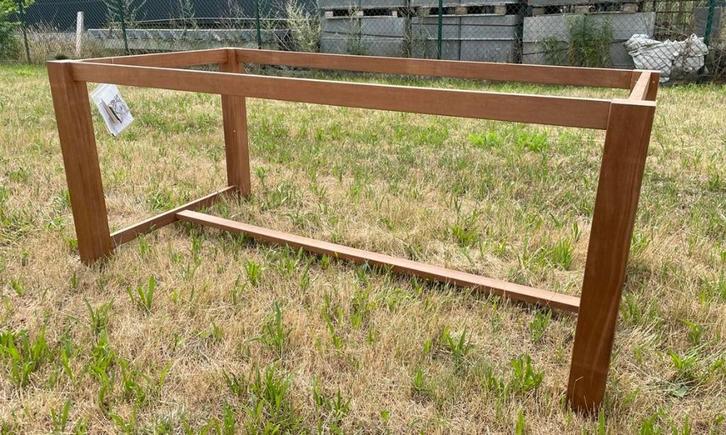 Nieuwe hardhouten tafelonderstellen, Tuin en Terras, Tuintafels, Nieuw, Rechthoekig, Hout, Ophalen