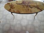 Te koop salontafel, Huis en Inrichting, Ophalen, Gebruikt, Ovaal, Metaal