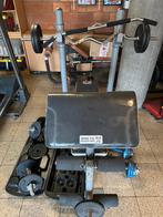 Fitnessbank/bench + gewichten, Sport en Fitness, Fitnessmaterialen, Ophalen, Gebruikt, Fitnessbank