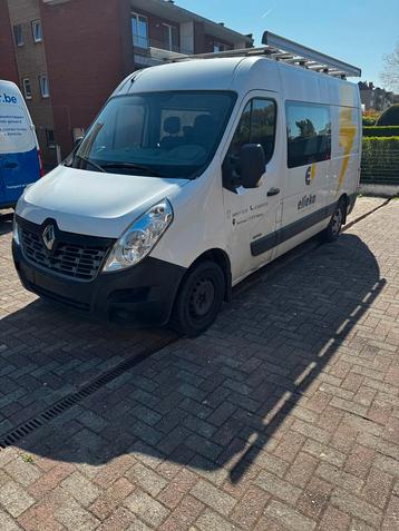 Renault master dubbele cabine 7 zitplaatsen airconditioning, Auto's, Bestelwagens en Lichte vracht, Zwart, 4 cilinders, Renault