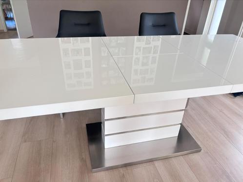 Tafel, Huis en Inrichting, Tafels | Eettafels, Gebruikt, 50 tot 100 cm, 150 tot 200 cm, Vijf personen of meer, Rechthoekig, Kunststof