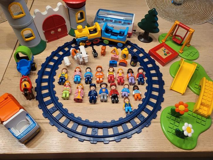Playmobil 1 2 3 – Lot complet (train, personnages, animaux), Enfants & Bébés, Jouets | Vtech, Utilisé, Enlèvement ou Envoi