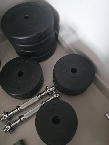 Halter bumbbel set Physionics 67,5 kg beschikbaar voor biedingen